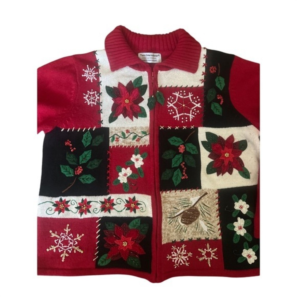 TIARA INTERNATIONAL Christmas‎ sweater , l/XL